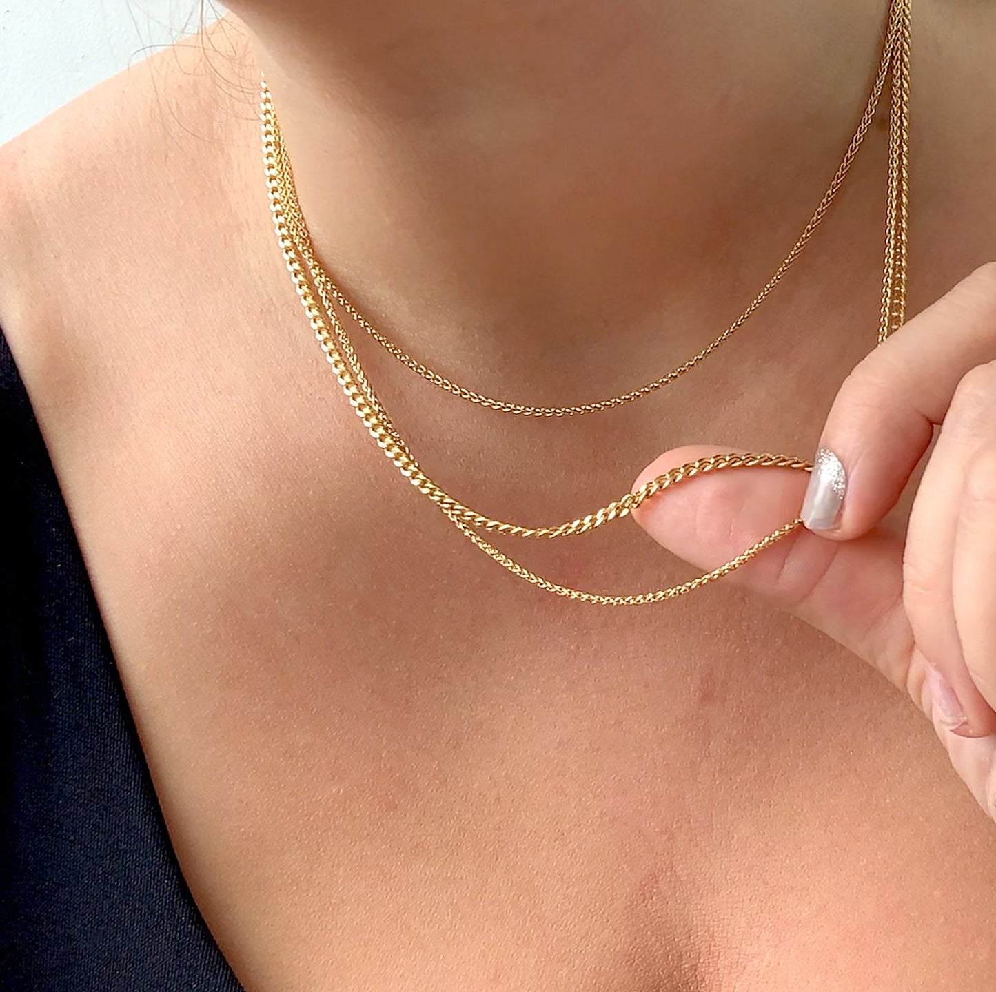 Statement Curb Chain Necklace