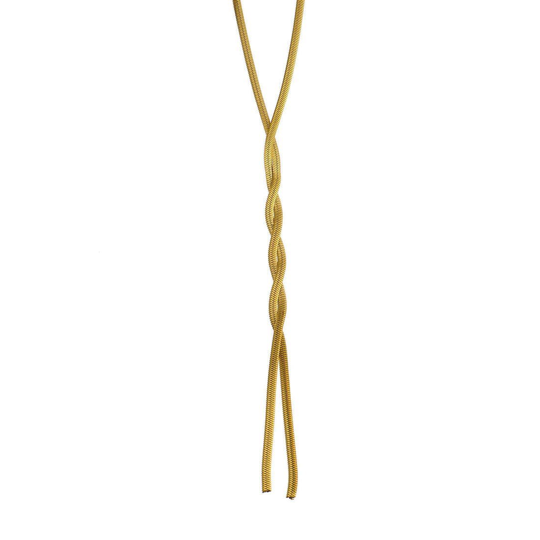 GILMA Intertwined Lariat Chain Necklace