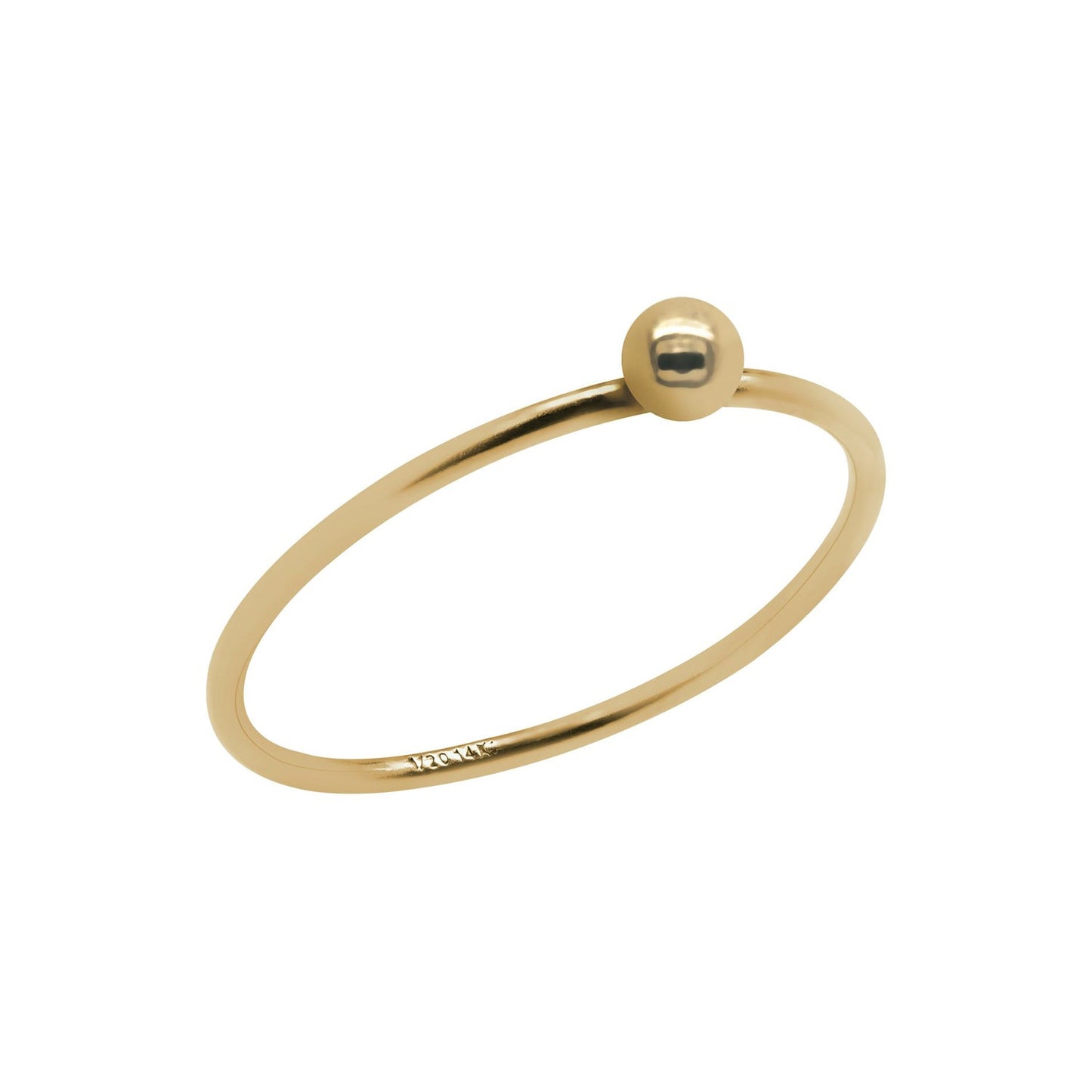 Golden Sole Ball Ring