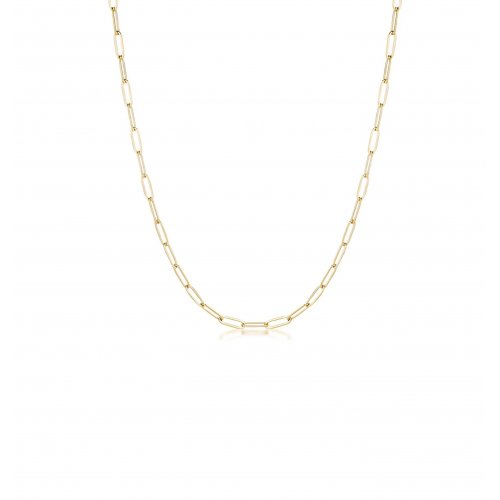 10K Yellow Gold Paperclip Chain