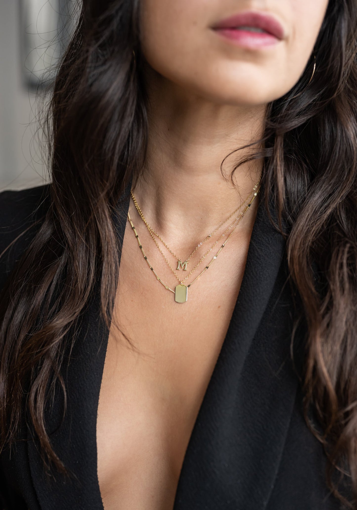 Minimal Dog Tag Necklace