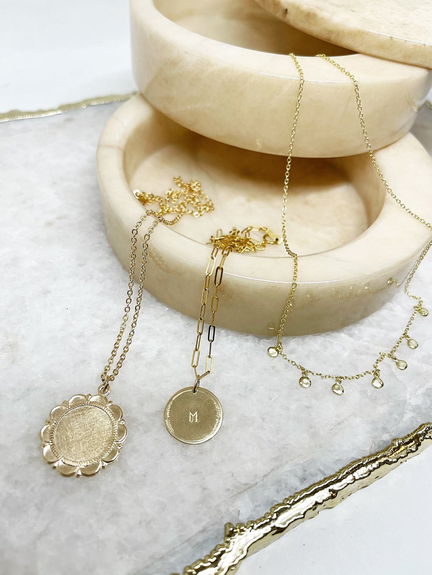 Etched Custom Disc Necklace