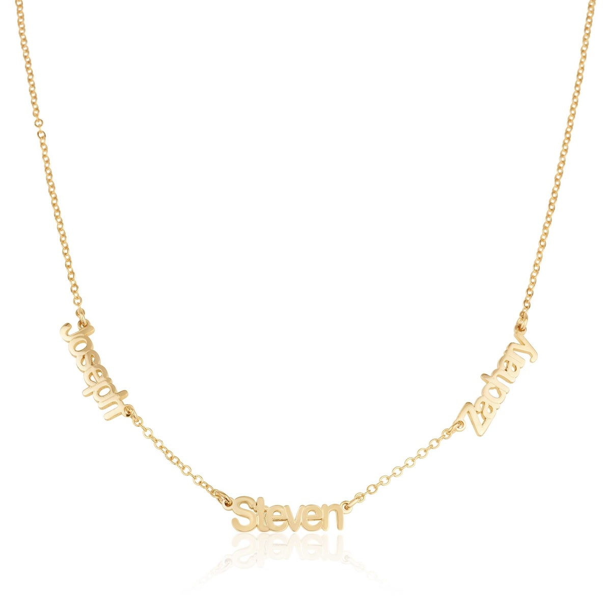 Custom Three Names Necklace
