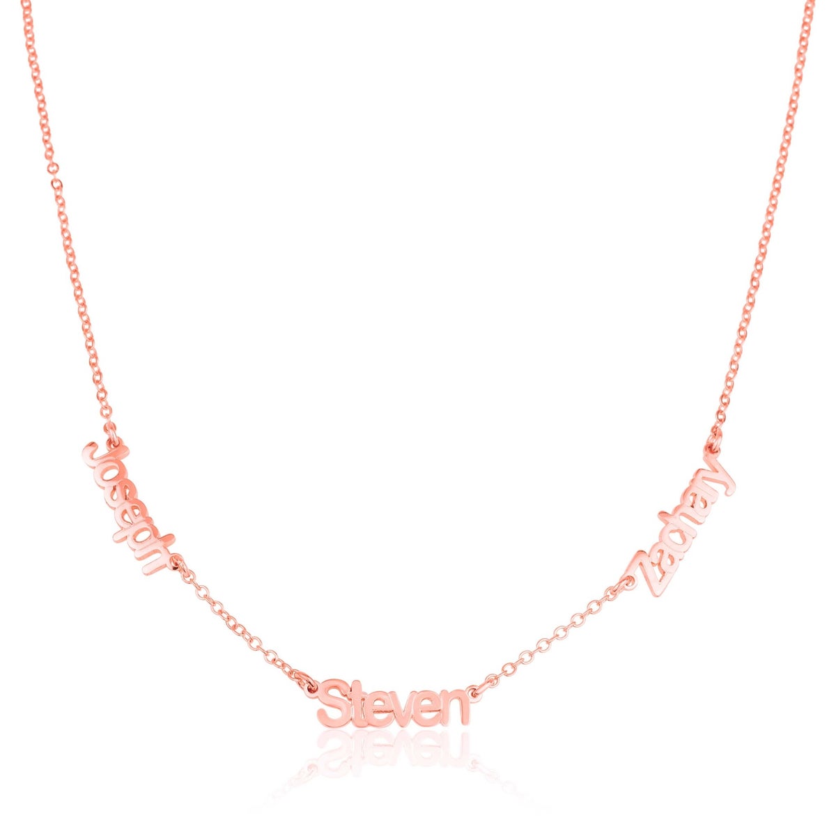 Custom Three Names Necklace
