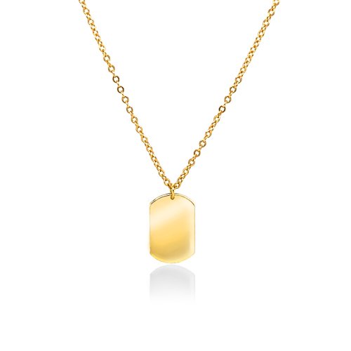 Minimal Dog Tag Necklace