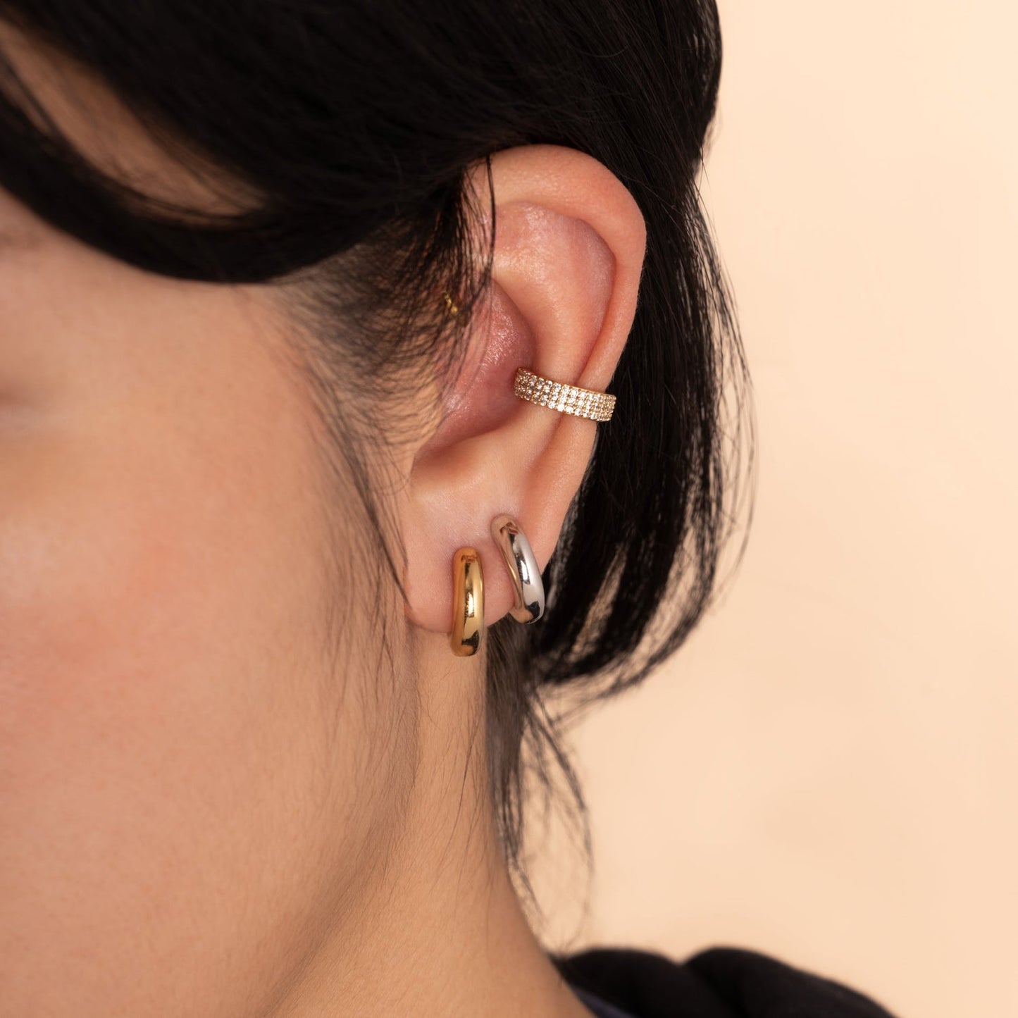 Triple Pave Ear Cuff