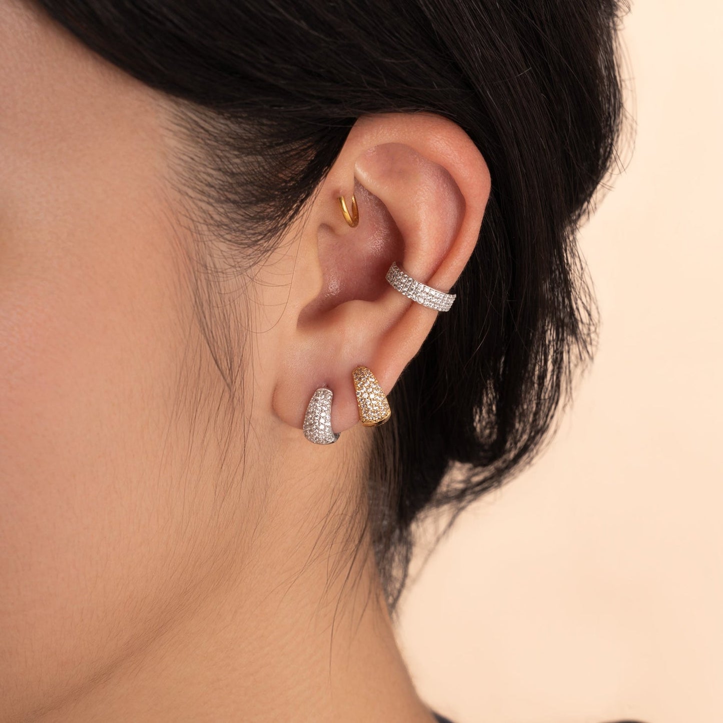 Triple Pave Ear Cuff