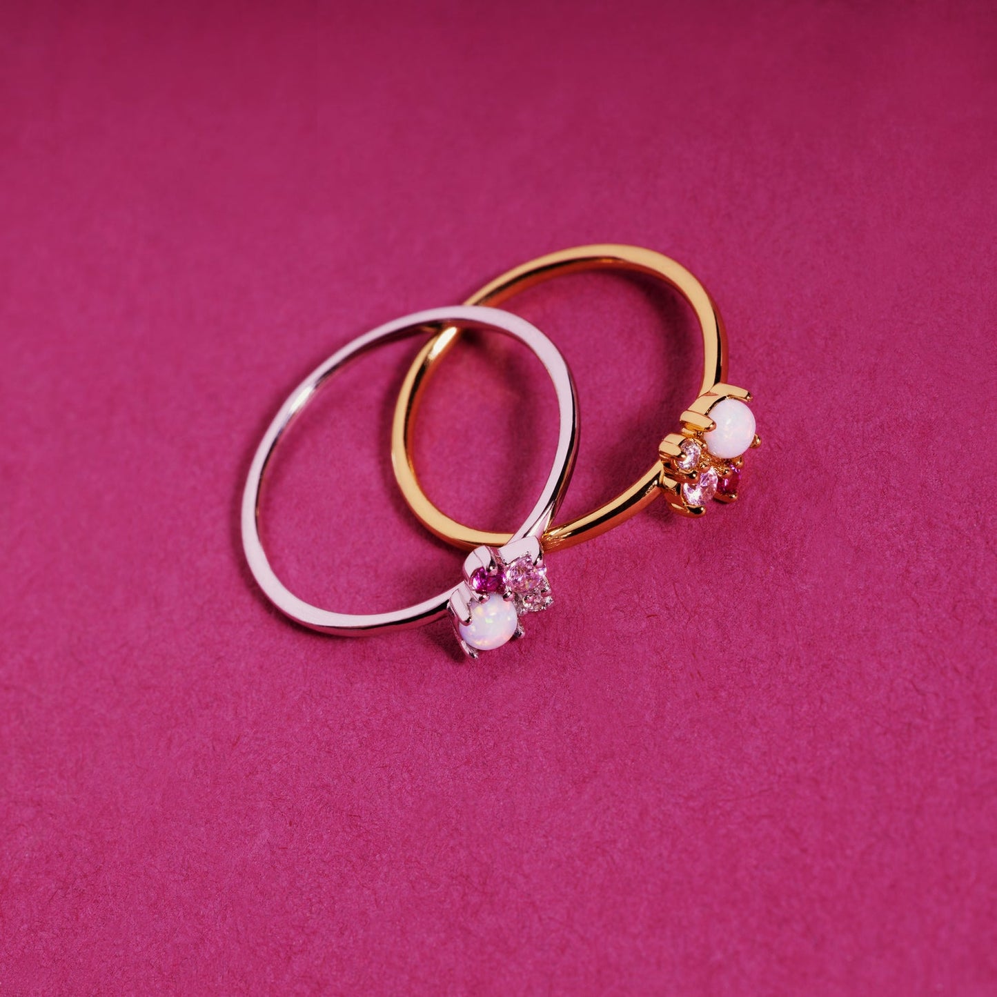 Ruby Sparkles Gold Ring
