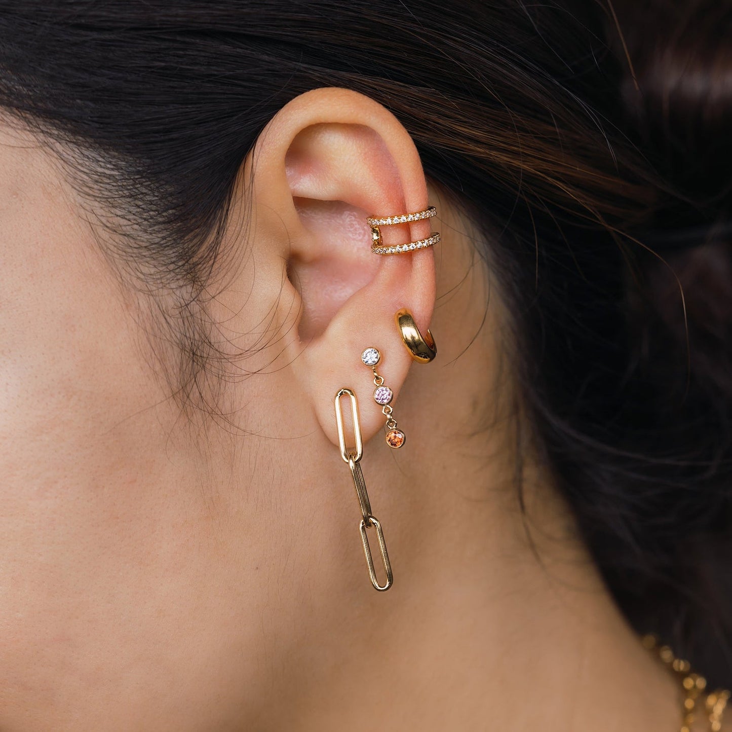 Muse Paperclip Dangling Earrings