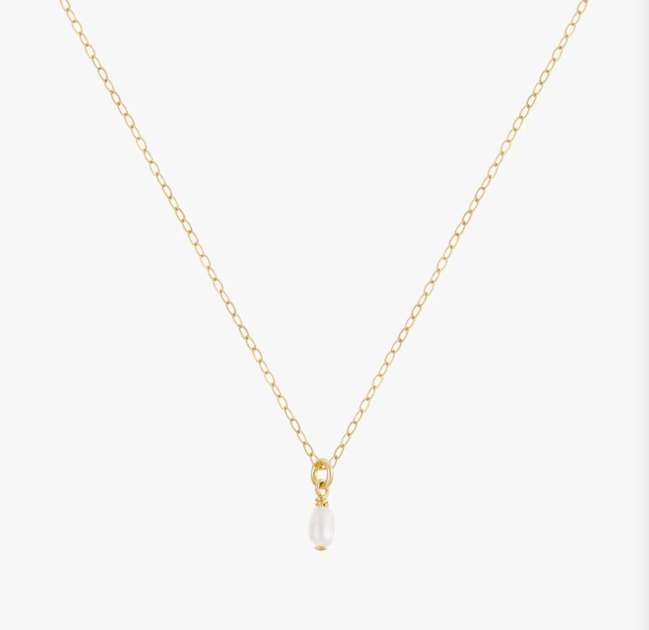 Minimal Water Pearl Necklace