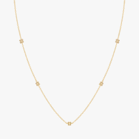 Garden Petals Beaded Necklace