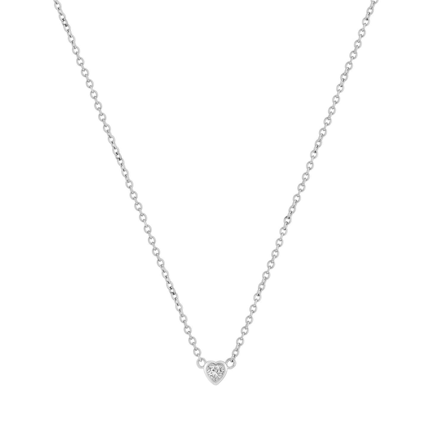 Mini Sparkle Heart Necklace