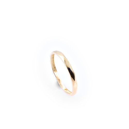 10K Yellow Gold Hammered Ring