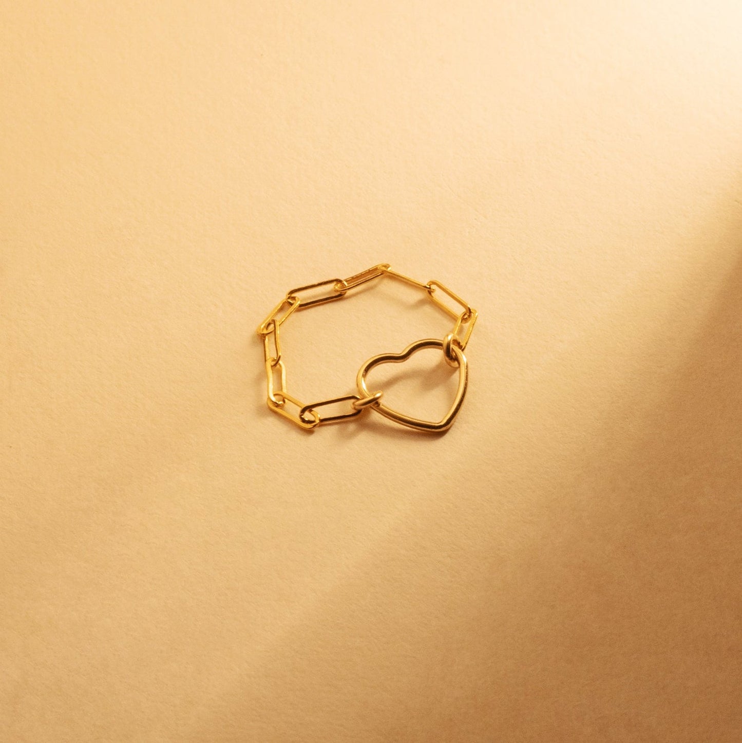 Fall In Love Chain Gold Ring