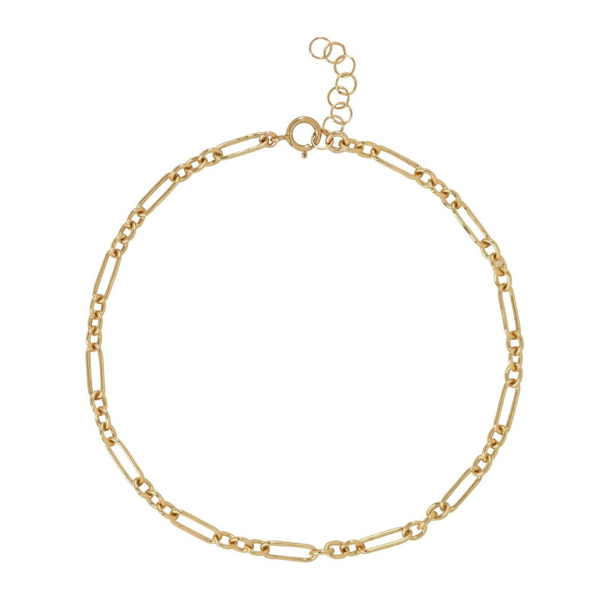 Sleek Gold Chain Anklet