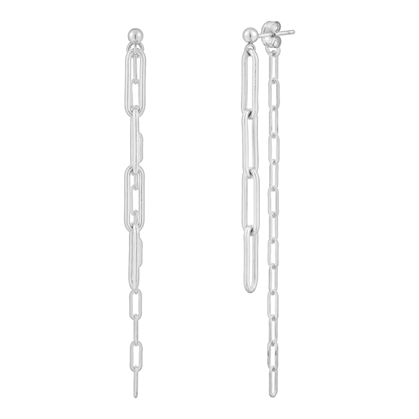 Paperclip Linear Earrings