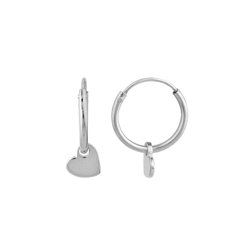 Mini Heart Hoop Earrings Corey Treacy Designs
