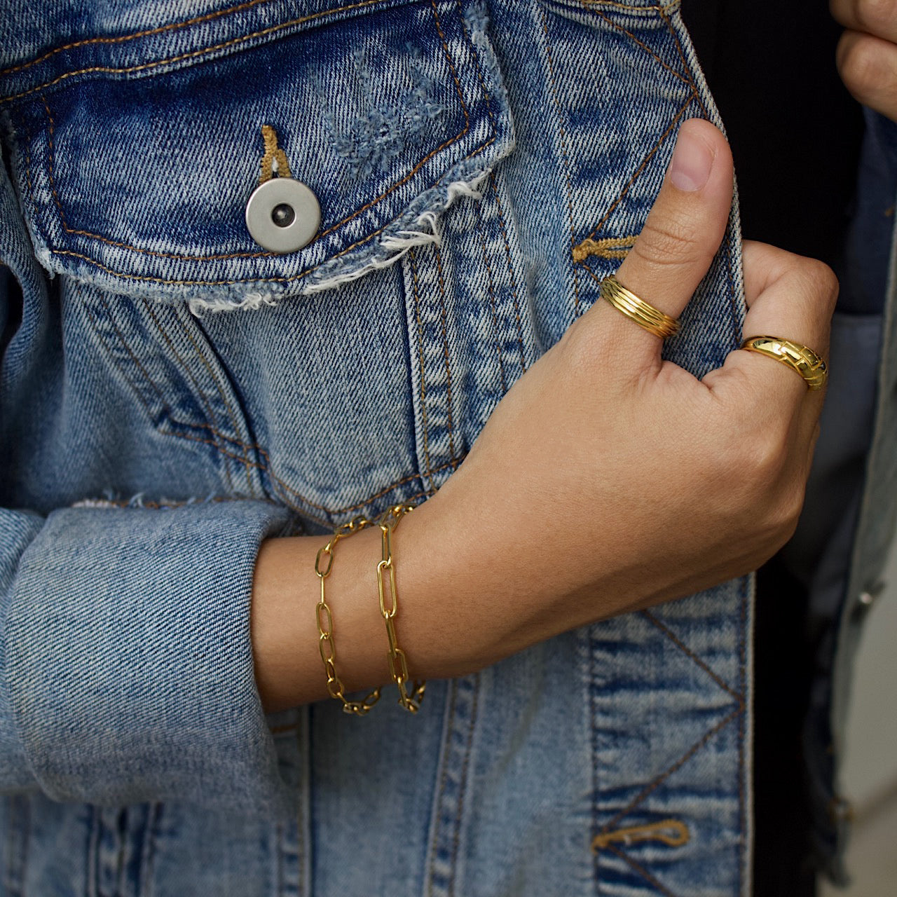 Isabel Paper Clip Chain Bracelet