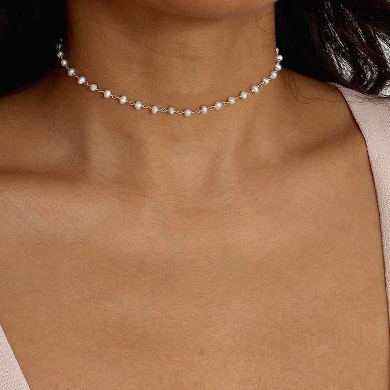Pearly Choker Necklace