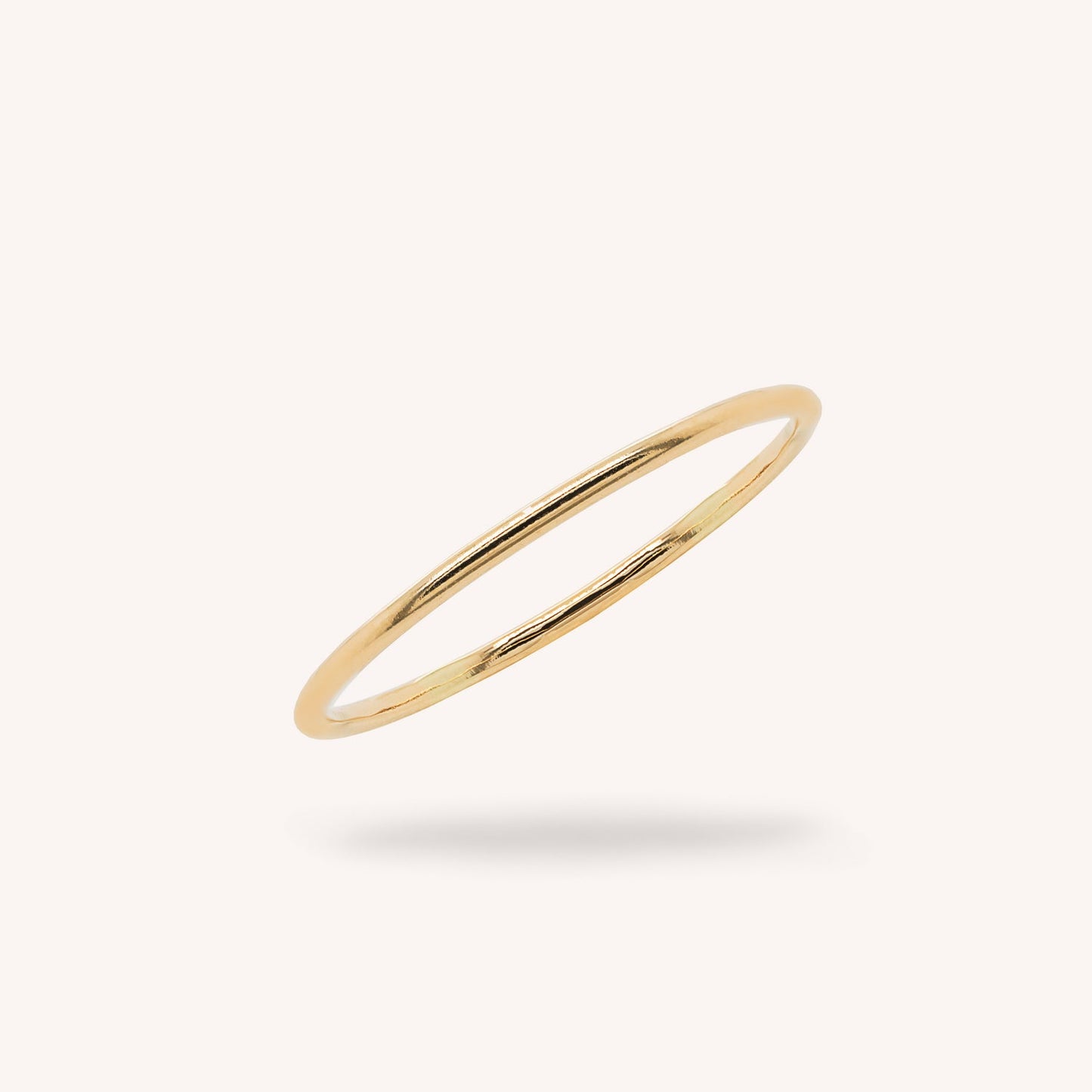 10K Solid Gold Stacker Ring