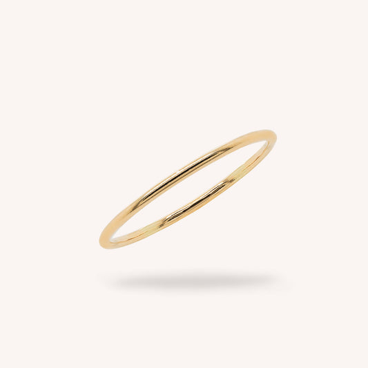 10K Solid Gold Stacker Ring