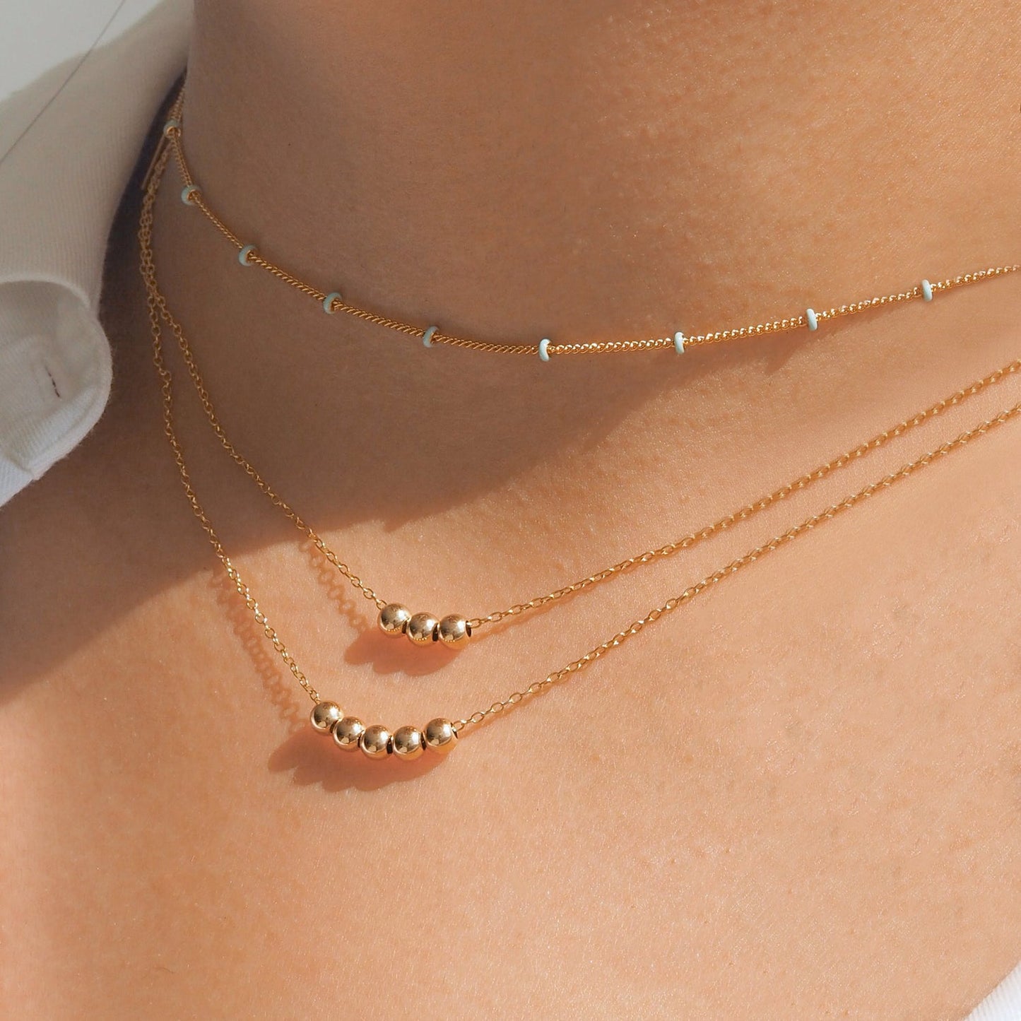 Satellite Enamel Chain Choker