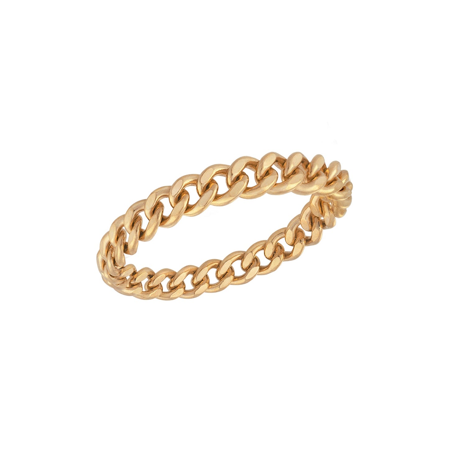Curb Chain Gold Ring