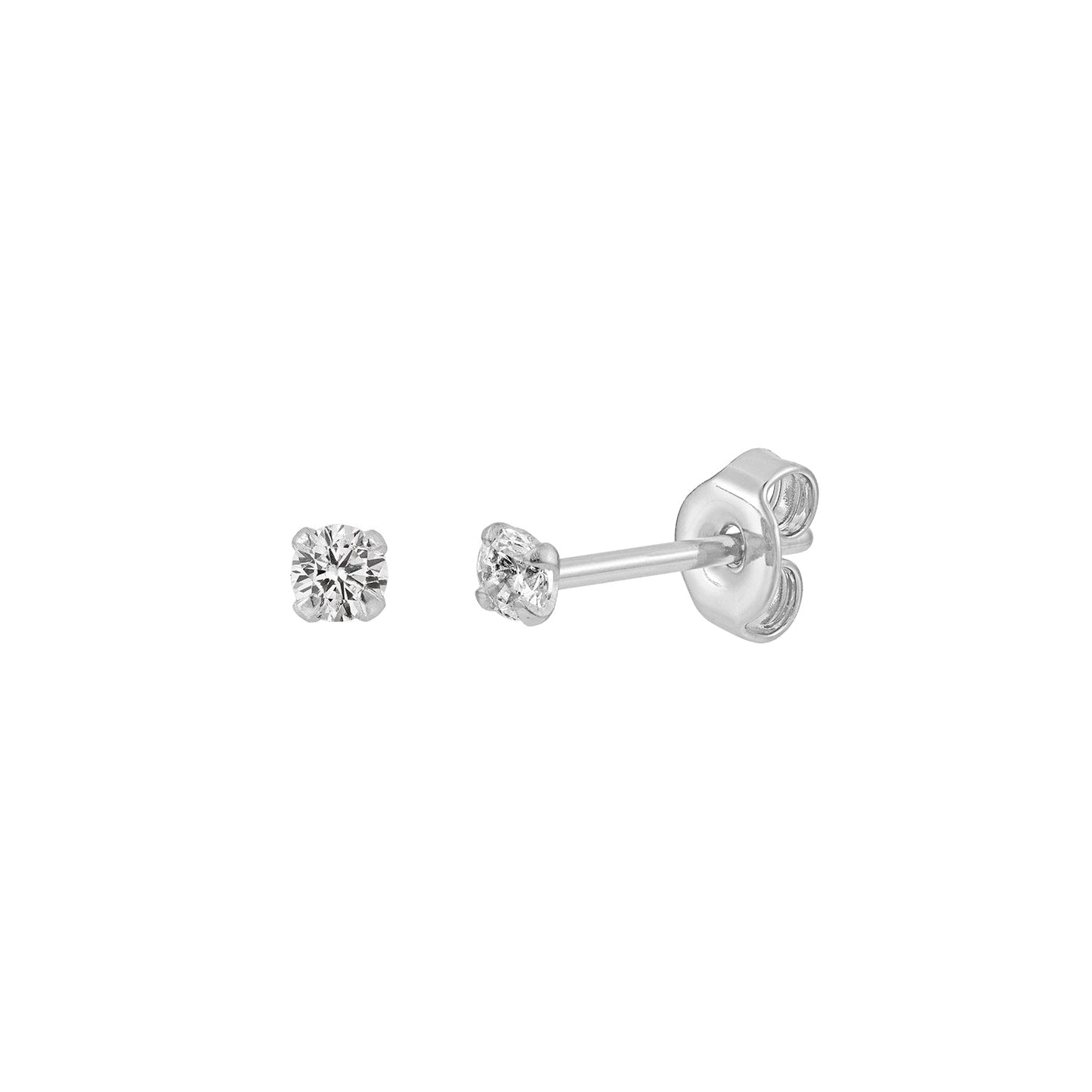 Sparkly Tiny Stud Earrings 2.5mm