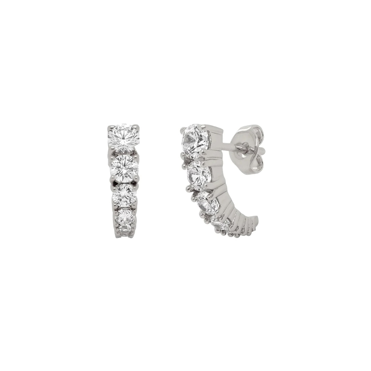 Pave Suspender Earrings