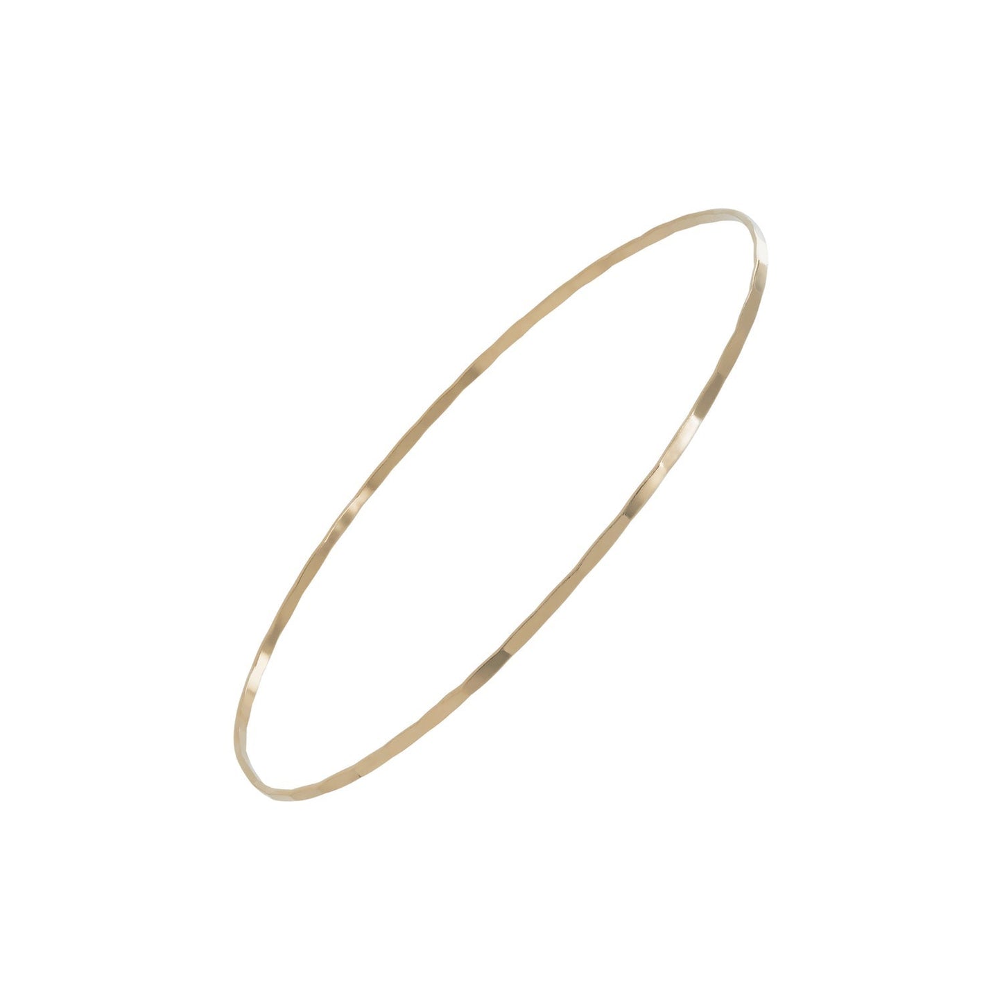 Hammered Skinny Stacking Bangle