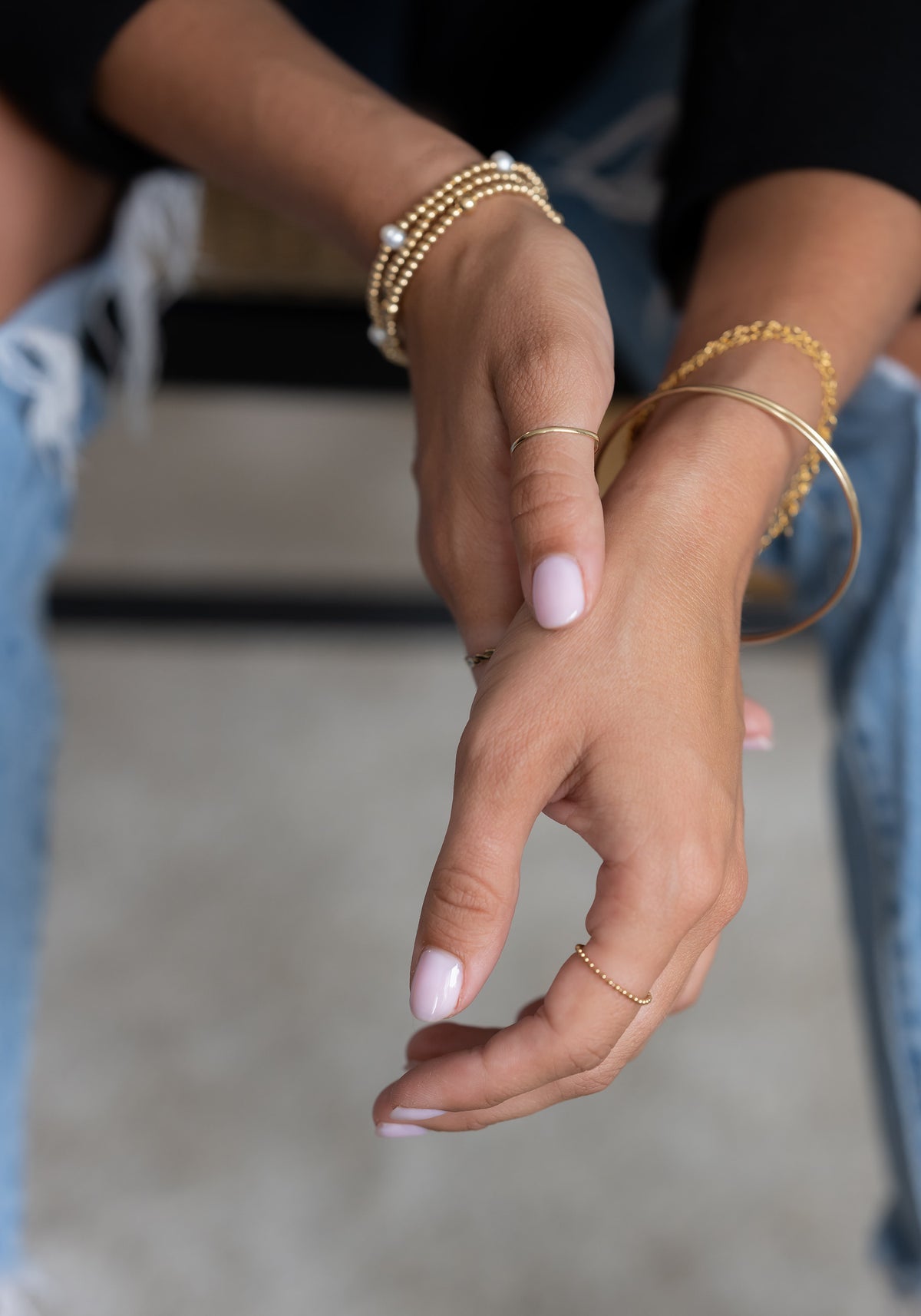 Baby Ball Chain Ring