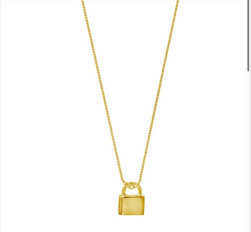 Love Lock Charm Necklace