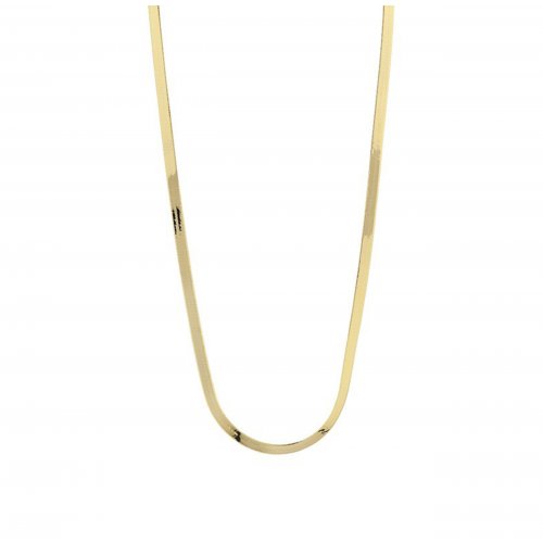 Sterling Silver Gold Herringbone Chain 3.5mm