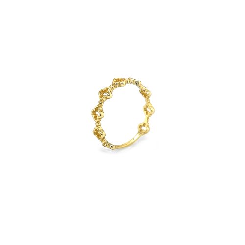 Gold Vermeil Continuous Clover Ring